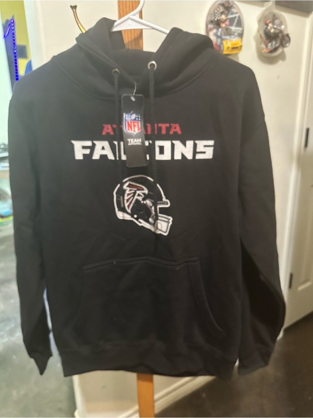 Nike Atlanta Falcons On Field Dri Fit Hoodie Black Red Pullover